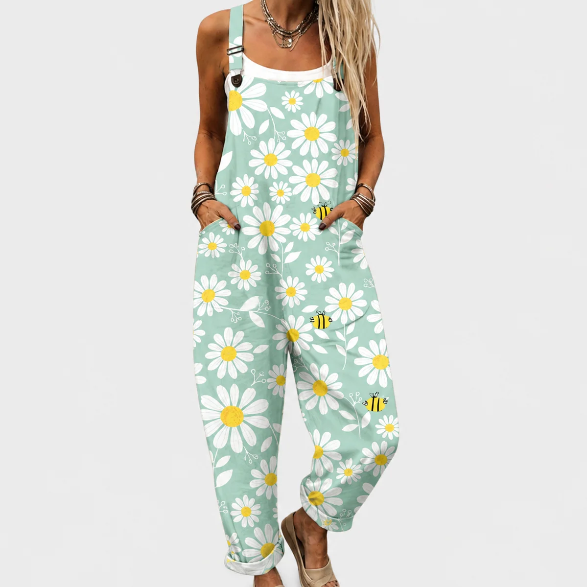 Comfortable Printed Jumpsuit - greatdealsin
