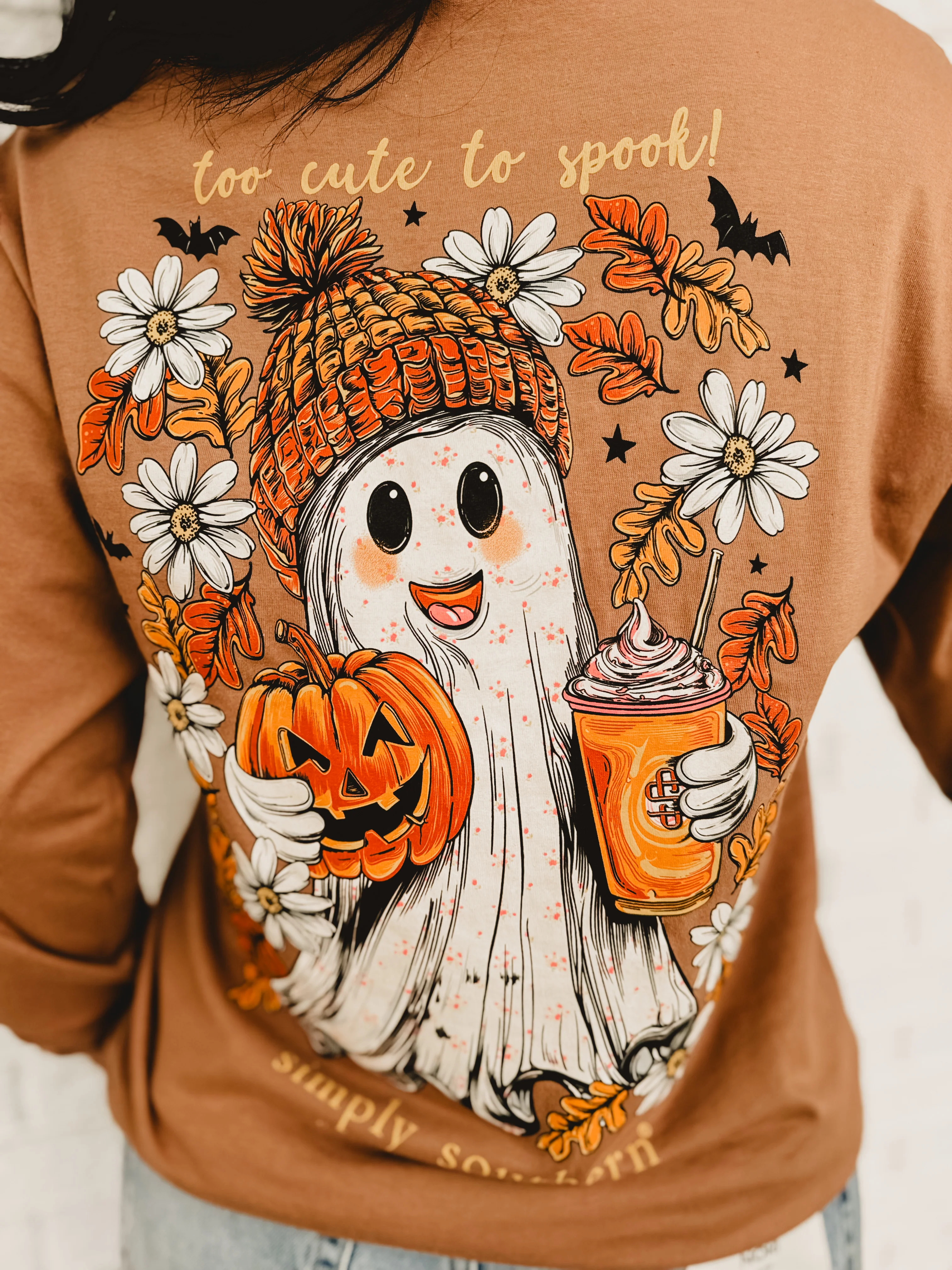 Long Sleeve Ghost Tee - Brown