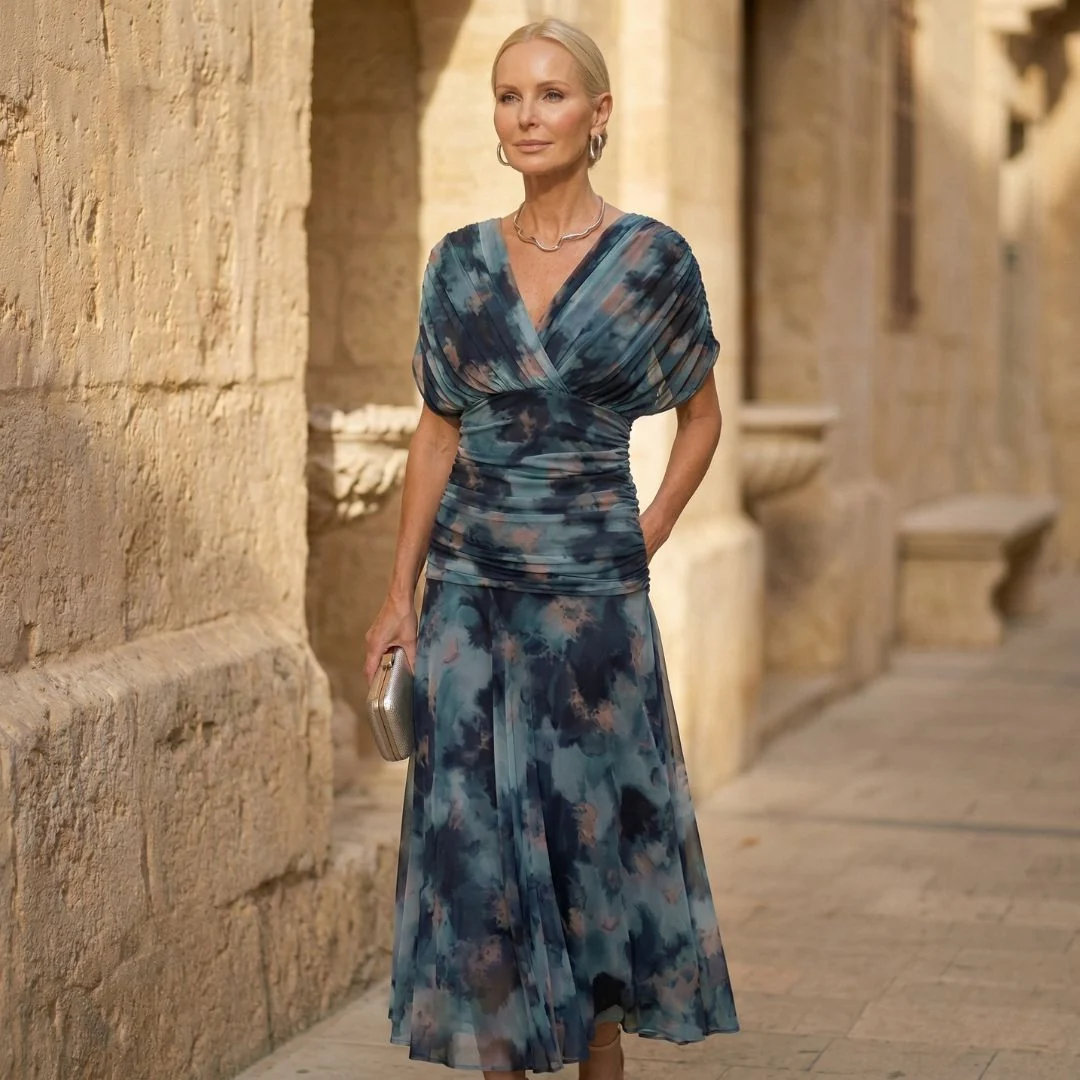 Luna Elegant Blue Dress - greatdealsin