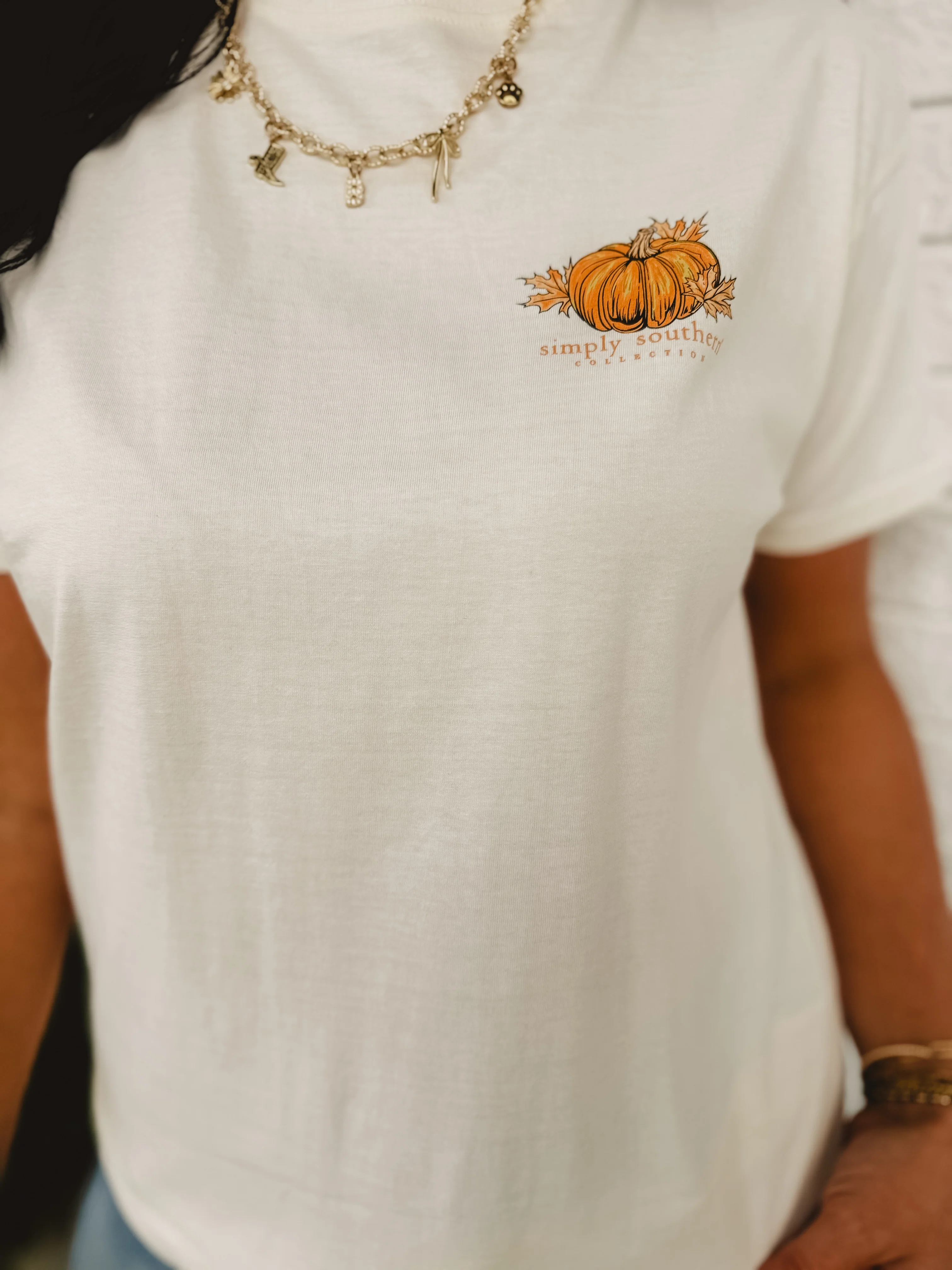 Autumn Calling Graphic Tee - Cream