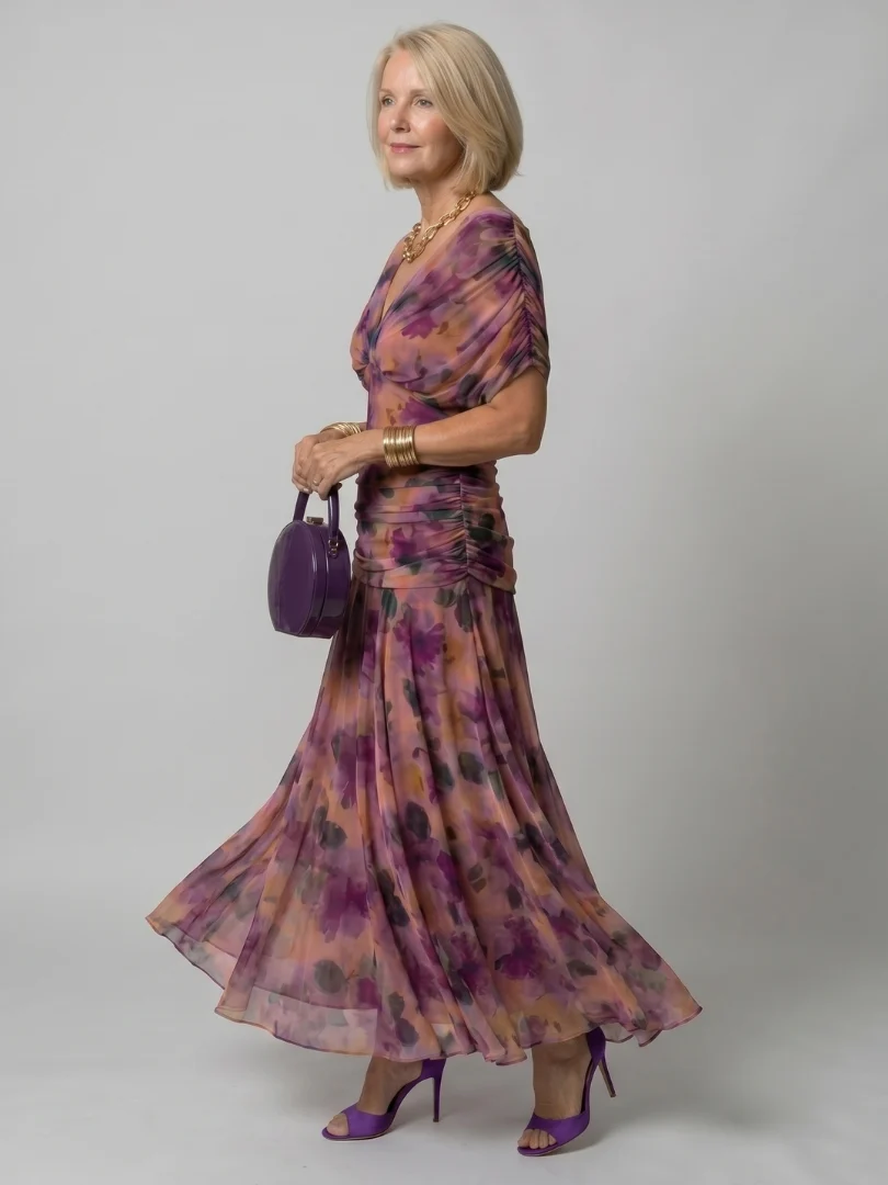 Calen Off Shoulder Flow Midi Dress - greatdealsin