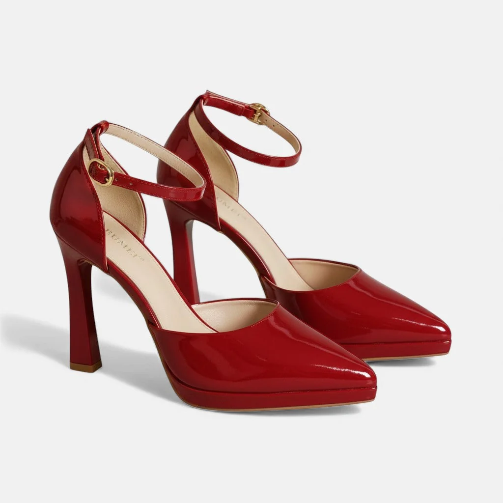 Evette Leather Heels - greatdealsin