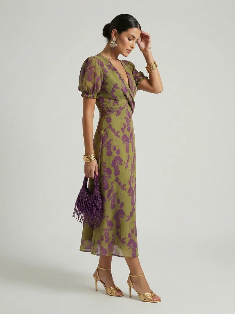 Virel Relaxed Floral Midi Dress - greatdealsin