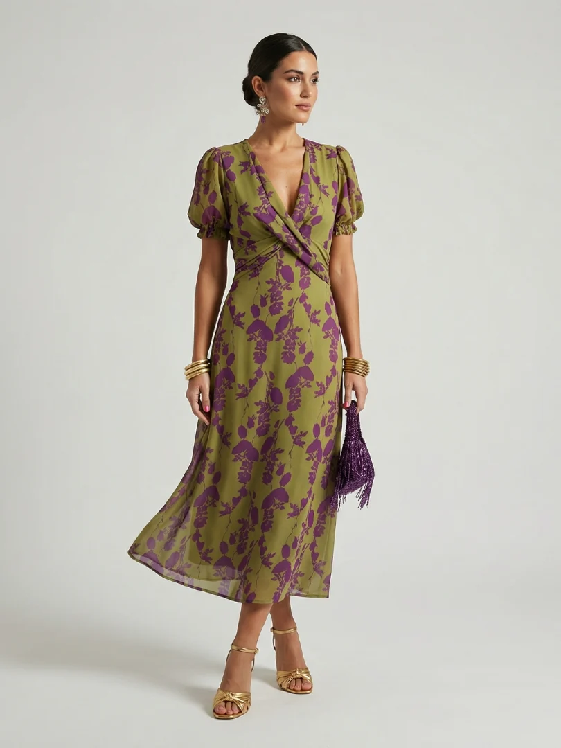 Virel Relaxed Floral Midi Dress - greatdealsin