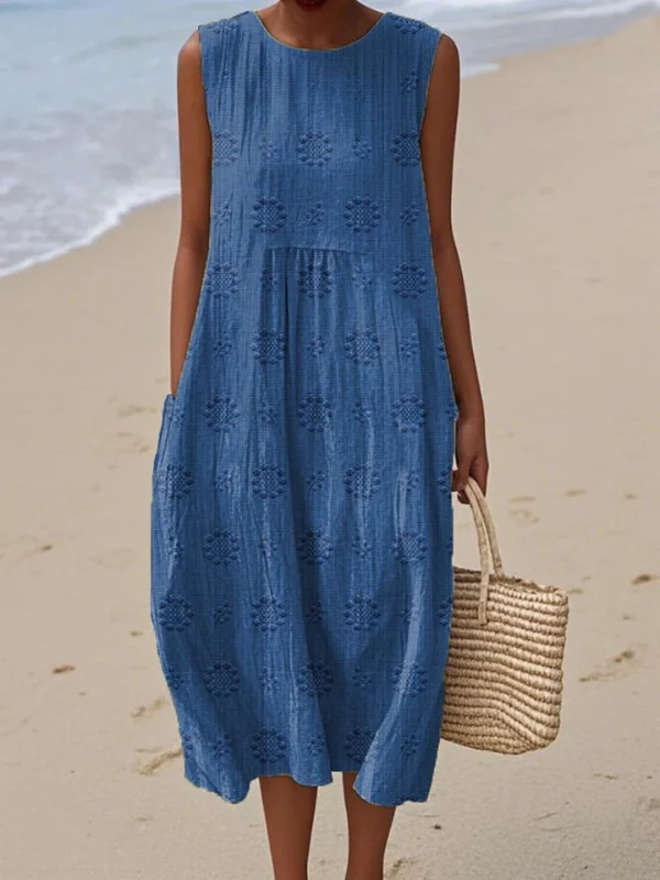 Sara Patterned Midi Dress - greatdealsin