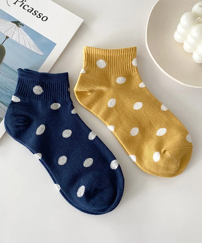 Spring And Summer Dot Jacquard Cotton Low Cut Socks - greatdealsin