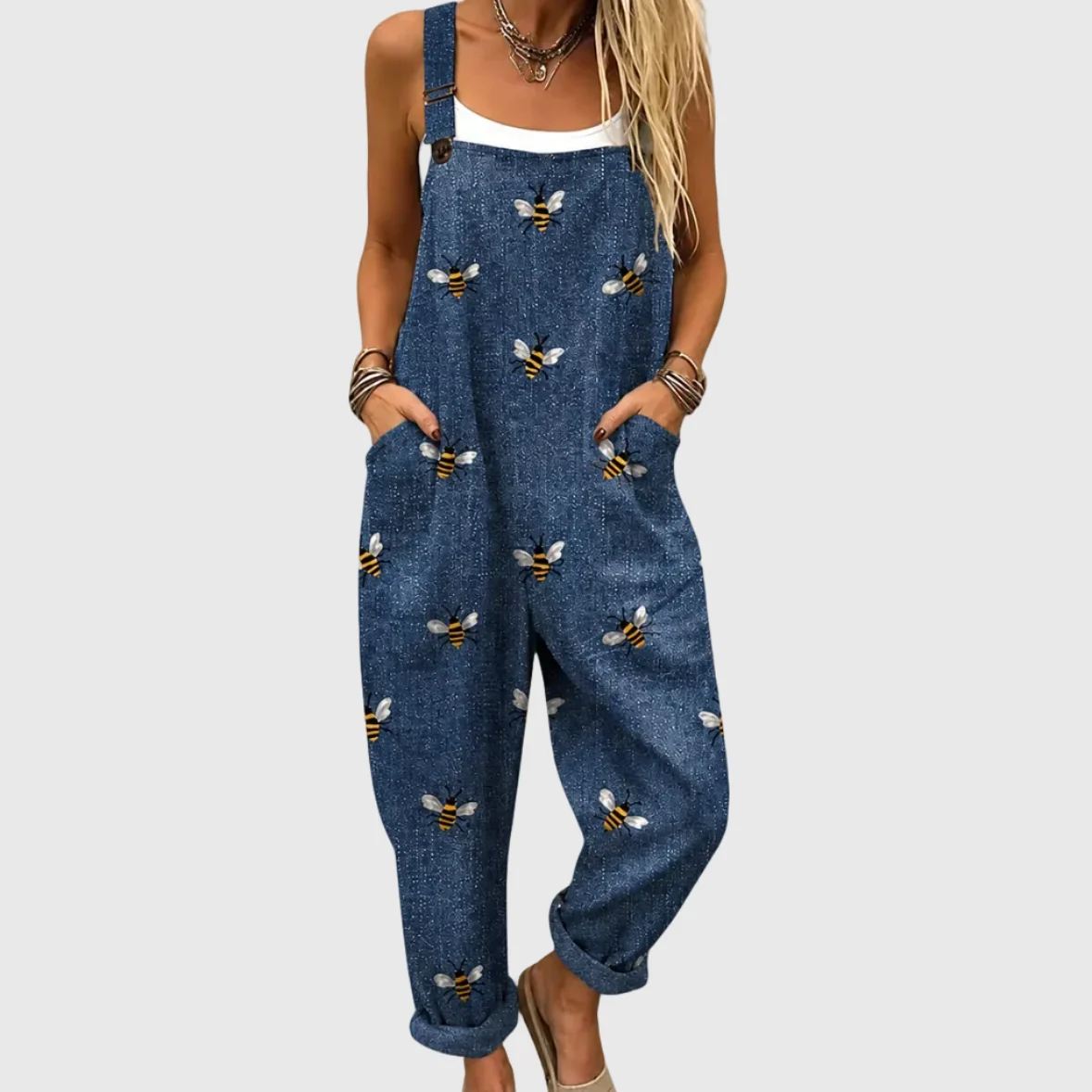 Comfortable Printed Jumpsuit - greatdealsin
