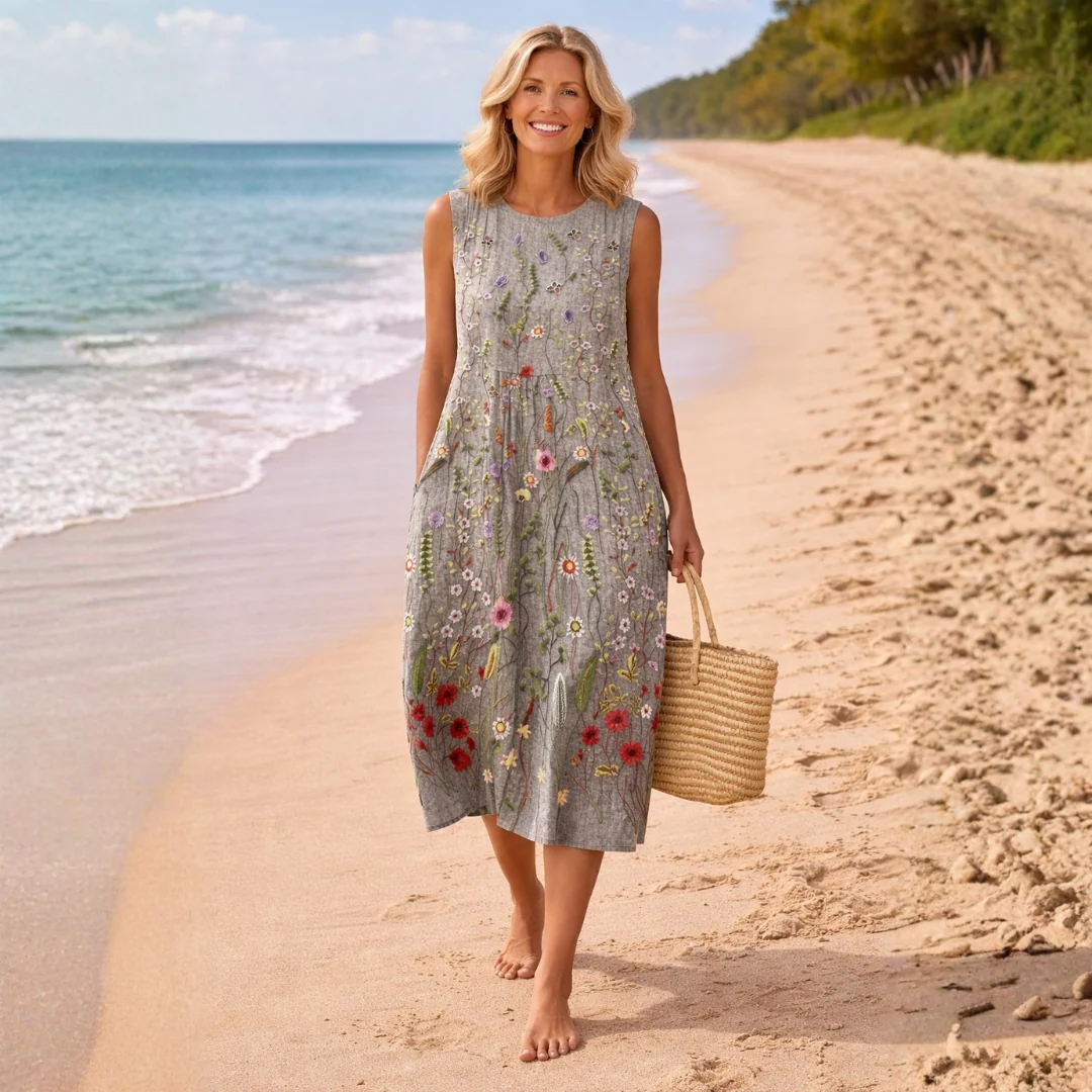 Cara Wildflower Midi Dress - greatdealsin