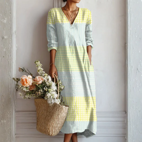 Olivia Crisp Linen Dress - greatdealsin