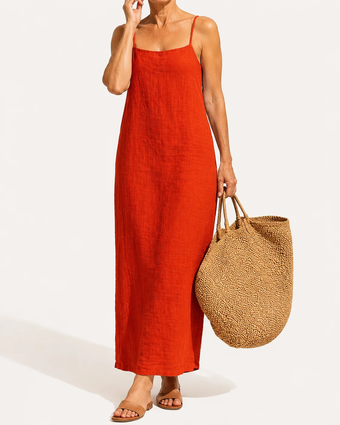 Livia Breezy Linen Maxi Dress - greatdealsin