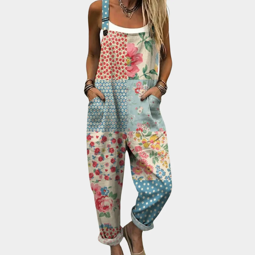 Comfortable Printed Overalls - greatdealsin