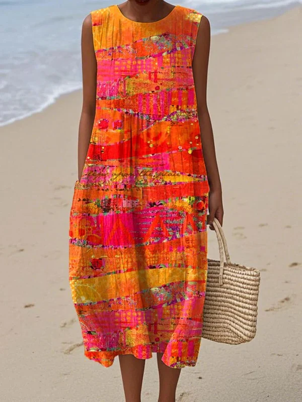 Faye Sunset Midi Dress - greatdealsin