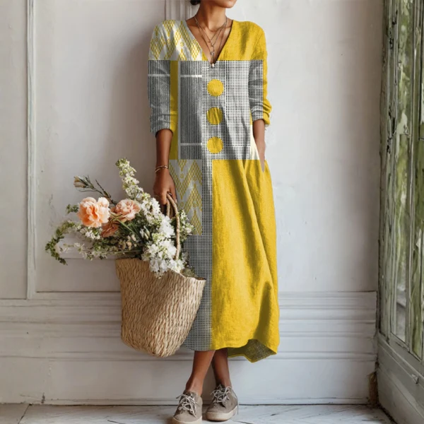 Emma Easygoing Linen Dress - greatdealsin