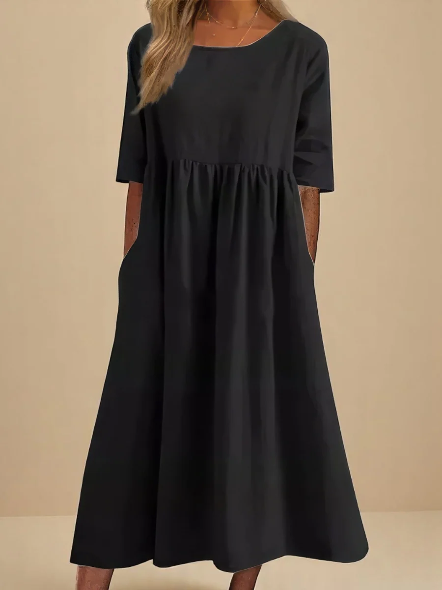 Emily Classic Mid Sleeve Dress - greatdealsin